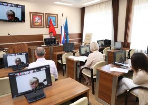 Глава Раменского городского округа Виктор Неволин провёл 23 июля заседание штаба с руководителями ТУ и представителями «Мособлгаза»