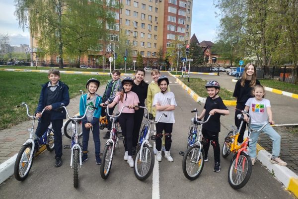 Практические занятия с командами юных велосипедистов школ Раменского городского округа