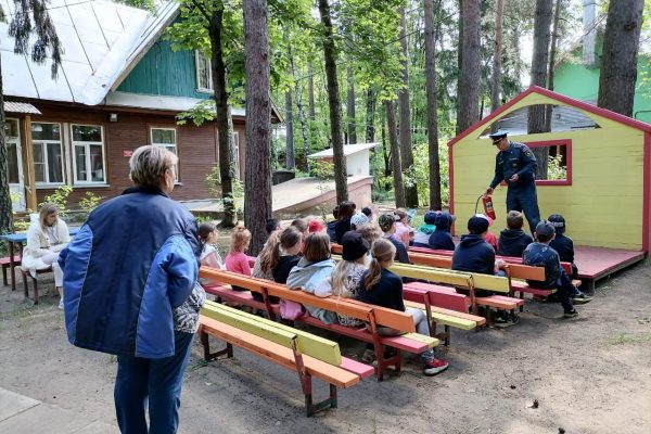 В детском санатории «Малаховка» прошел день пожарной безопасности