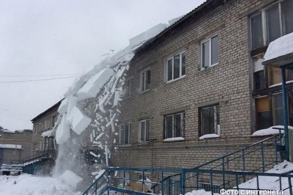 Увеличилась опасность схода снега и падение сосулек с крыш домов