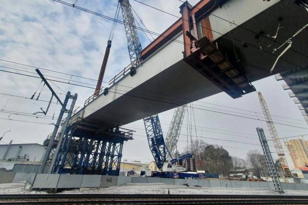 На 76% выполнено строительство путепровода в районе платформы Быково
